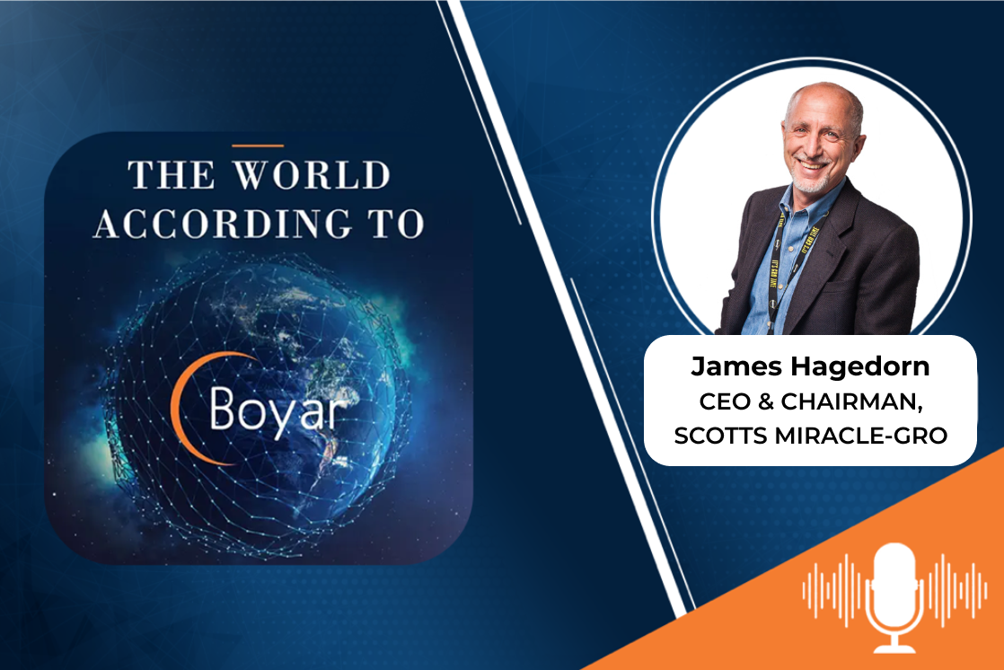 James Hagedorn, CEO and Chairman of the Board Scotts Miracle-Gro on the tremendous opportunity in the cannabis space, potentially spinning off the fast-growing Hawthorne division and more...